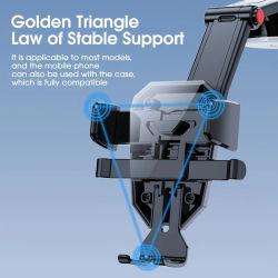 Soporte Universal para Teléfono de Coche, Soporte con Ventosa, Plegable y Ajustable para Teléfono Celular