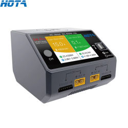 HOTA D6 Pro negro AC 200w DC 2x325w /15a canal cargador de batería inteligente descargador Lipo cargador para piezas de repuesto de drones Rc