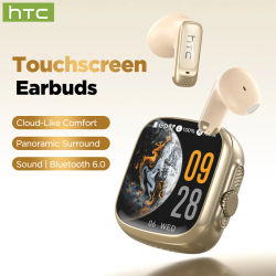 Audífonos Intrauditivos HTC NE72 TWS con Traducción por IA, Batería de Ultra Larga Duración, Audífonos Bluetooth, Cómodos, Deportivos, Inalámbricos