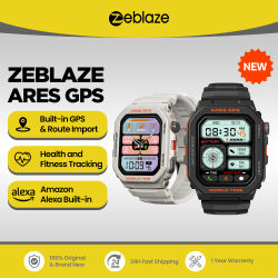 Nuevo reloj inteligente Zeblaze Ares GPS con Alexa incorporado y GPS para hacer/reparar llamadas telefónicas Smartwatch ritmo cardíaco Spo2 reloj de seguimiento de Fitness