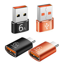 Adaptador USB C a A y A a C Carga rápida de datos SuperSpeed Compatible con cargador de PC portátil Convertidor OTG de teléfono