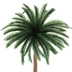 Palmera de coco de plástico, macetas de plantas en miniatura, artesanía de bonsái, Micro paisaje, decoración artesanal, modelo de paisaje de mesa de arena, 5 piezas, nuevo