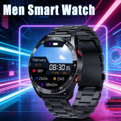 Reloj inteligente con llamada Bluetooth ECG + PPG para hombre, reloj deportivo con láser para la salud, presión arterial, reloj deportivo resistente al agua para hombre + caja