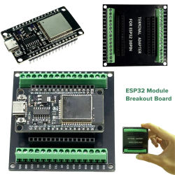 Placa de Desarrollo ESP32 Tipo C, Módulo Bluetooth WiFi ESP32, Placa de Expansión con Bajo Consumo de Energía, Doble Núcleo