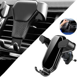 Nuevo soporte de gravedad para coche para teléfono, Clip de ventilación de aire, soporte para móvil, soporte para teléfono inteligente, GPS, soporte para teléfono móvil iPhone