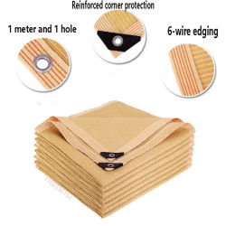 HDPE beige sol red jardín planta protección UV sombrilla al aire libre sombrilla piscina 75-80%