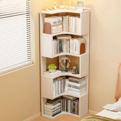 Estanterías estrechas para almacenamiento, estanterías de esquina para libros, estanterías de escritorio, estanterías de cabecera extraíbles, muebles nórdicos para el hogar.