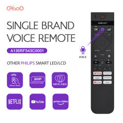 Ambilight Control remoto de TV por voz para Philips Compatible con 43PUS7009/12 43PUS7609/12 398GR10BEPHNE000SY 398GR10BEPHNE000CR