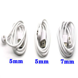 1/2 Uds USB DC 5mm 7mm Cable cargador vibrador para juguetes adultos recargables vibradores