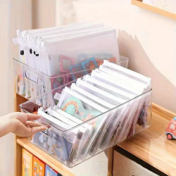Bolsa de malla impermeable con cremallera, carpeta de documentos para almacenamiento de juguetes, bolsa de almacenamiento de papelería, bolsa de cosméticos, bolsa de almacenamiento para escuela y