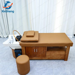XinSheng-mesa de masaje, cama de masaje, champú, cabeza, muebles de salón de SPA, equipo de lavado de cabello, cama para cuidado de belleza, cojín para sofá