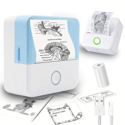 Mini impresora térmica de etiquetas portátil HD, impresora Bluetooth de resistencia para Error de estudiantes, título, nota, bolsillo incorrecto, impresión sin tinta
