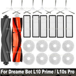 Dreame Bot L10 Prime / L10s Pro aspiradora, rodillo principal, cepillo lateral, filtro Hepa, mopa, trapos, accesorios