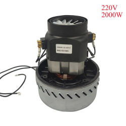 Motor de aspiradora Industrial de 220V y 2000W, piezas de aspiradora de alambre de cobre de gran potencia, ventilador de succión en seco y húmedo, accesorios de Motor