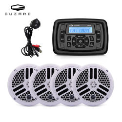 Radio Marina GUZARE, Receptor Bluetooth Impermeable, Combo de Altavoces para Barco de 6.5'', 7 Opciones Disponibles, Como se Muestra en la Imagen