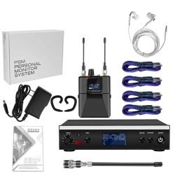 Sistema de monitoreo intrauditivo de 566-590mhz, equipo de audio y sonido PSM300, el mejor sistema de monitor inalámbrico de escenario en la oreja para iglesia