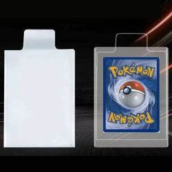 Fundas para tarjetas de juegos con bulto, 100 Uds., 65x90mm, para tarjetas de Pokémon, Protector transparente para jugar, carpeta comercial, estuche protector, juguete para regalo para niños