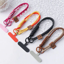 Cordón para teléfono móvil, muñeca trenzada de lujo, cordón para teléfono móvil, colgante de mano, pulsera multifuncional anticaída