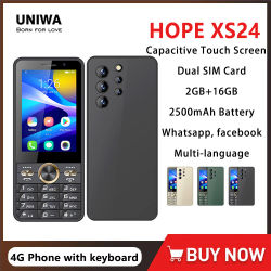 UNIWA HOPE XS24 4G pantalla táctil teclado teléfono Android 8,1 Dual SIM 3,5 pulgadas 2GB + 16GB 2500mAh teléfono móvil Whatsapp teléfono medio táctil
