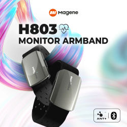 Magene Monitor de brazalete de ritmo cardíaco modo Dual Bluetooth ANT H803 Sensor brazo correa de muñeca Fitness rastreador de corazón ejercicio de salud