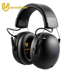 Auriculares Electrónicos YHKEMA 6.0 con Bluetooth, Orejeras de Protección Auditiva para Música, Seguridad, Reducción de Ruido y Carga