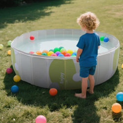 Piscina Plegable para Niños, Piscina Infantil, Piscina con Marco para Bebés, Bañera para Mascotas, Piscina Grande para Perros