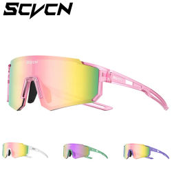 SCVCN, gafas de sol deportivas para mujer, gafas de ciclismo de moda rosa para hombres, gafas de calle para conducir UV400, bicicleta, senderismo, Golf, béisbol