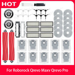 Roborock Q Revo Maxv Q Revo Pro P10 Pro Cepillo Lateral principal filtro Hepa soporte de fregona bolsa de polvo repuestos accesorios para aspiradoras