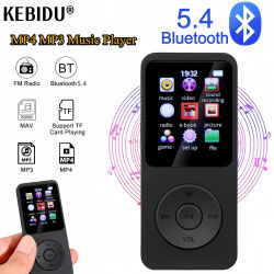 Reproductor MP3 MP4 de 1,8 pulgadas altavoz incorporado reproductor de música portátil Bluetooth 5,4 reproductor estéreo deportes Radio FM E-Book grabación TF