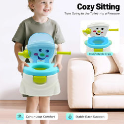 Asiento de entrenamiento para orinal portátil, carga de 60KG, inodoro para bebés, coches de dibujos animados, inodoro para niños pequeños de 6 meses a 5 años