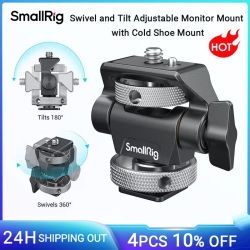 SmallRig-abrazadera giratoria e inclinable para cámara DSLR, montaje de Monitor ajustable con tornillos para luz de Flash de Monitor, accesorio DIY 2905B