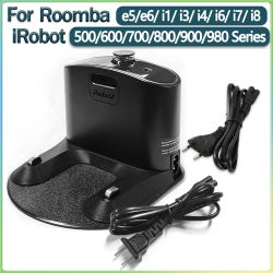 Base de Carga Compatible con iRobot Roomba E5 E6 I1 I3 I4 I6 I7 I8 Series 500 600 700 800 900