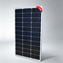Panel Solar Rígido de 100W, Alta Eficiencia, Silicio Monocristalino, Módulo Fotovoltaico Impermeable para Cargador de Batería de 12V, Techo de Casa, RV, Camping