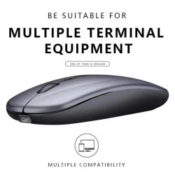 Ratón modo Dual Bluetooth inalámbrico recargable botón silencioso ajustable DPI USB 2,4G óptico adecuado para ordenadores portátiles nuevo
