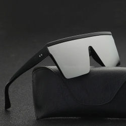 2023 gafas de sol Vintage para hombre con parte superior plana, gafas de sol cuadradas negras de marca para hombre, gafas de sol con gradiente UV400 para mujer, gafas de sol geniales de diseñador de
