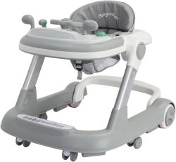Andador 2 en 1 para Bebés, Andador con Bandeja de Alimentación Extraíble y Bandeja Musical (Sin Batería), Andador de Actividades