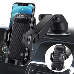 Soporte para teléfono con ventosa para coche, soporte con ventosa para teléfono inteligente, soporte para móvil en coche para iPhone, Xiaomi, Huawei y Samsung