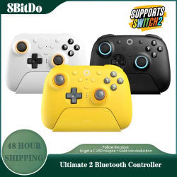 Controlador de juego 8BitDo Ultimate 2 Bluetooth Gamepad con joysticks TMR y disparadores de efecto Hall para Nintendo Switch 2, PC, Windows