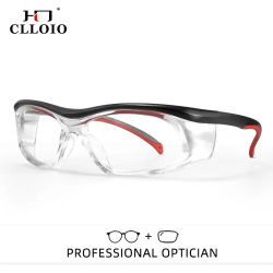 Gafas de seguridad CLLOIO con prescripción médica, gafas ópticas industriales resistentes a impactos, gafas de protección contra salpicaduras para laboratorio y construcción