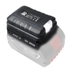 Adaptador de lámpara de luz LED, linterna, cargador de teléfono móvil USB para batería de iones de litio Bosch de 18V, Banco de energía, ventilador de coche, herramienta de litio
