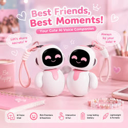 Robot de Voz Eiliko con Pantalla LED, Aplicación Wifi Interactiva, Llavero Emocional con IA, Juguete de Chat con IA, Regalo