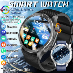 Nuevo WATCH X2 MAX Reloj Inteligente para Hombre con GPS, Brújula, Pantalla AMOLED HD, Llamadas Bluetooth, Monitor de Ritmo Cardíaco, Resistente al Agua IP68