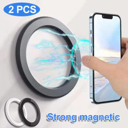Para Magsafe fuerte anillo magnético soporte para teléfono soportes imán adhesivo montaje de pared para teléfono móvil soporte para salpicadero de coche para iPhone 15 14