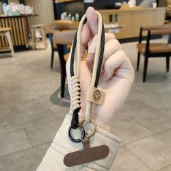 Cordón para teléfono, correa para muñeca, cordón tejido para teléfono, llavero creativo, cuerda colgante, pulsera de seguridad antipérdida, cuerda corta Universal