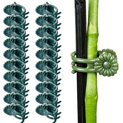 20 piezas Clips para plantas de jardín, Clips para orquídeas y mariposas, abrazaderas para tallo de soporte para plantas, soporte para plantas de vid y flores de jardín, herramientas de jardín
