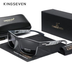Gafas de sol polarizadas KINGSEVEN auténticas para hombre, nuevo diseño de marca 2024, lentes UV para mujer, gafas de sol a la moda