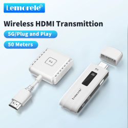 Lemorele-Kit extensor de transmisor y receptor de vídeo HDMI inalámbrico, adaptador de pantalla, Dongle para Monitor de TV, proyector, interruptor, PC