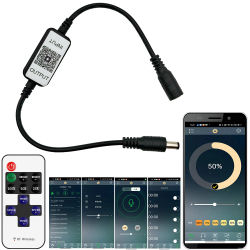 12V Magic Home Mini Bluetooth Led controlador de atenuador monocromático tira de un solo Color Control de aplicación móvil