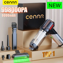 CENRR 998000PA Potente Mini Aspiradora Inalámbrica Portátil para Coche y Hogar, Soplador de Mano, Limpiador de Coches