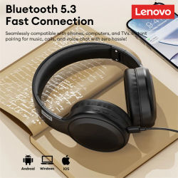 Original Lenovo TH30 auriculares inalámbricos Bluetooth 5,0 para juegos auriculares deportivos plegables auriculares con sonido envolvente HiFi para micrófono